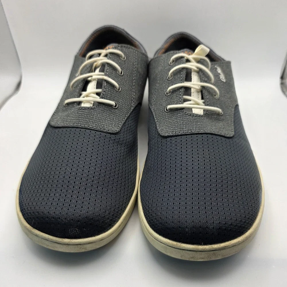 OluKai Nohea Moku Mens 10.5 Fog Charcoal Mesh Boat Shoes Sneakers 10283-6C6C